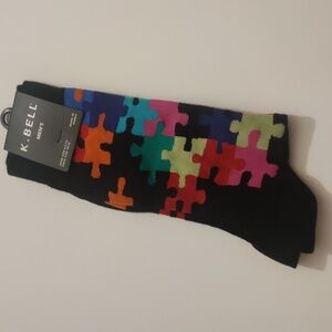K-Bell Men's  Crew Socks NWT